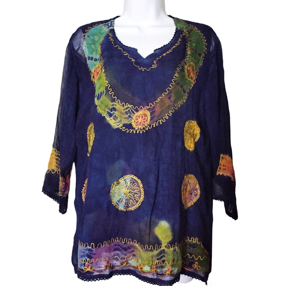 Embroidered Circle Tunic